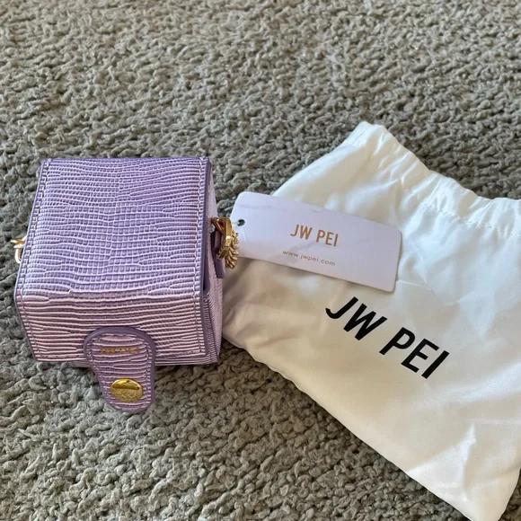 JW PEI Mini Lavender Square Box Bag - Picture 1 of 12